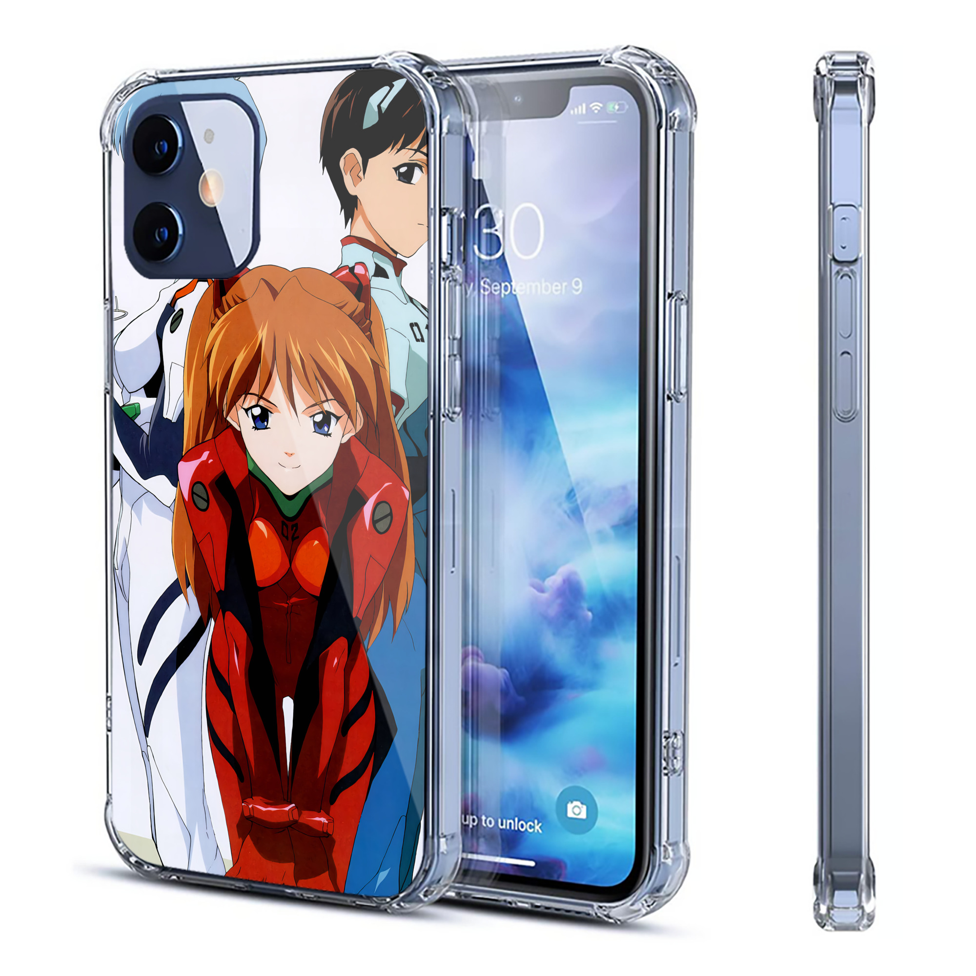 （画像用） EVA 新世紀エヴァンゲリオン 【iPhone 12シリーズ対応】透明スマホケース（クリアソフトケース）